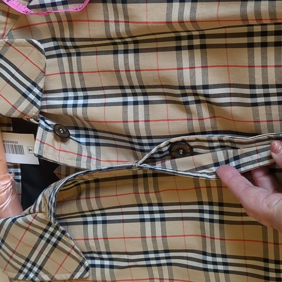 NWT Burberry of London Nova Plaid Women's Rain Coat Size Large - Picture 11 of 16